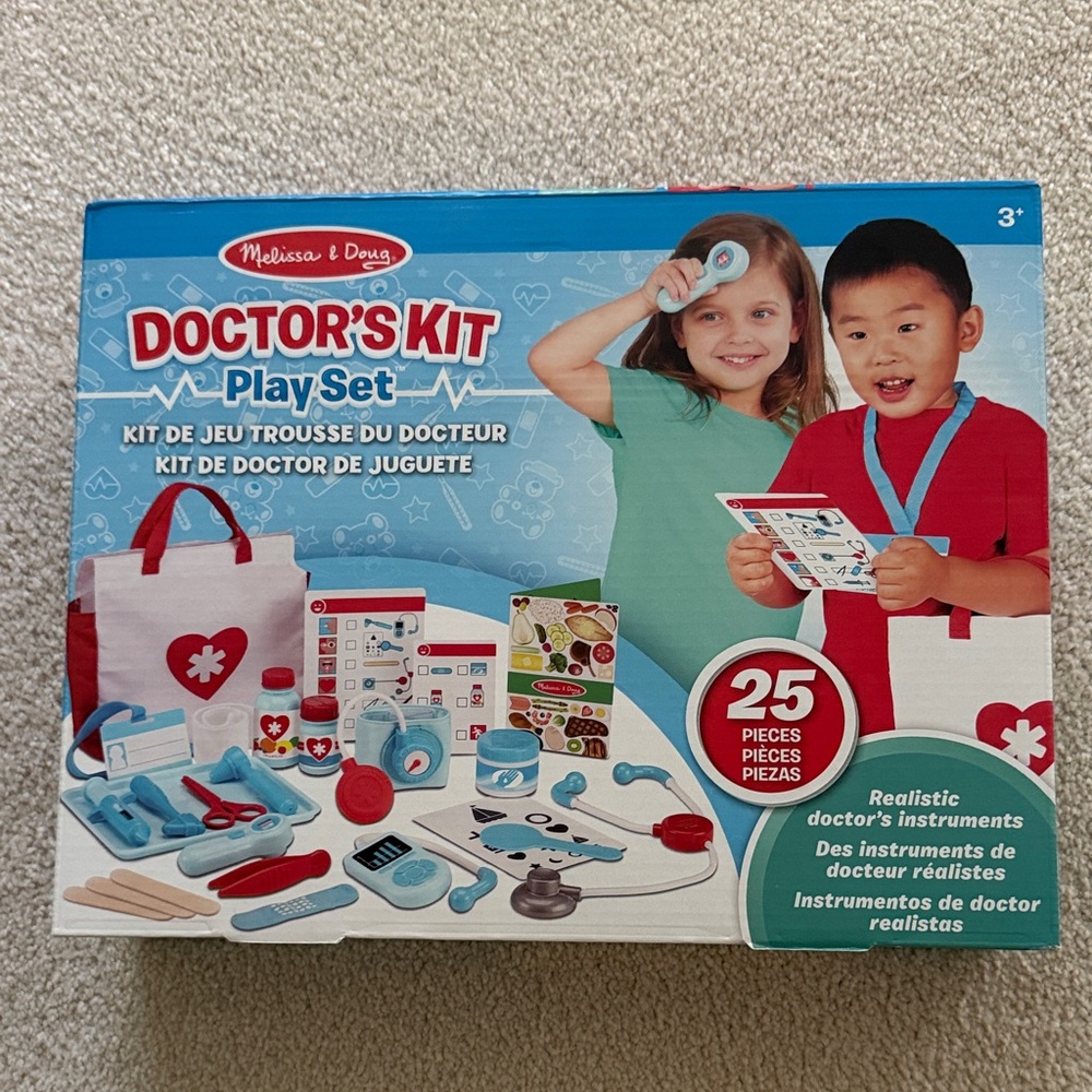 Melissa & Doug Doctor's Kit Play Set - Blue, Red, White